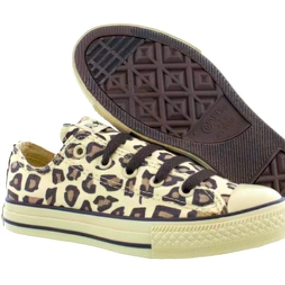 Converse Chuck Taylor All Star Leopard Ox Youth Sneakers Sz 2.5
